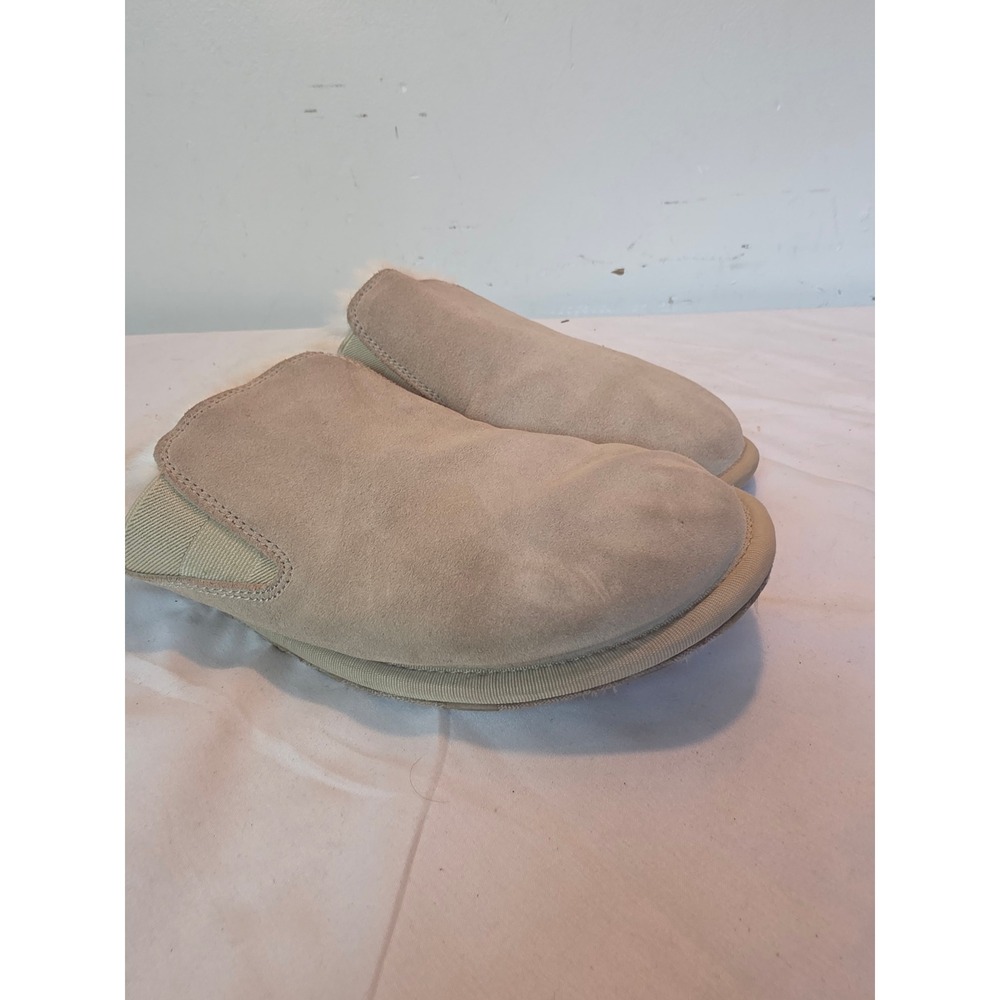 Sorel Nakiska II Scuff Suede Faux Fur Slippers Quarry Tan NL3326-241 Womens 10
